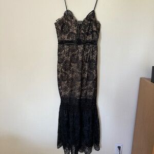 Lulus black lace dress